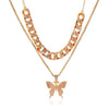 Butterfly Cuban Link Chain Set