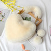 Faux Fur Heart Shaped Bag