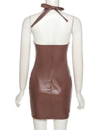 Evie Faux Leather Mini Dress