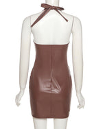 Evie Faux Leather Mini Dress