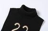 Letter Embroidery Y2K Tank Top - Black