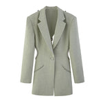 Backless Diamante Blazer