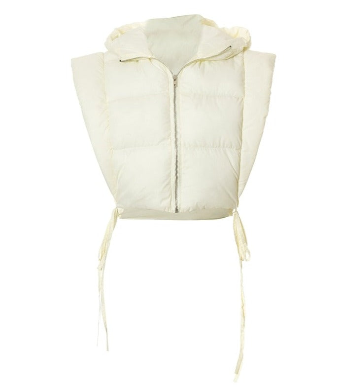 Cropped Puffer Vest