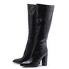Under The Knee Croc Print Boot