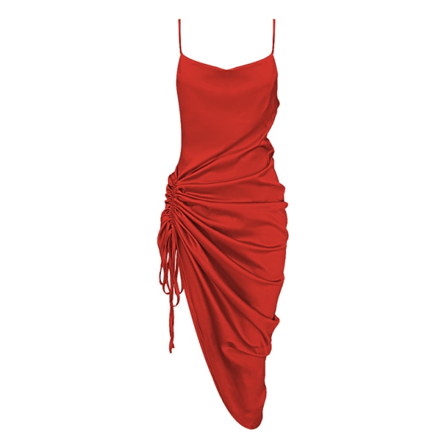 Draped Slip Dress