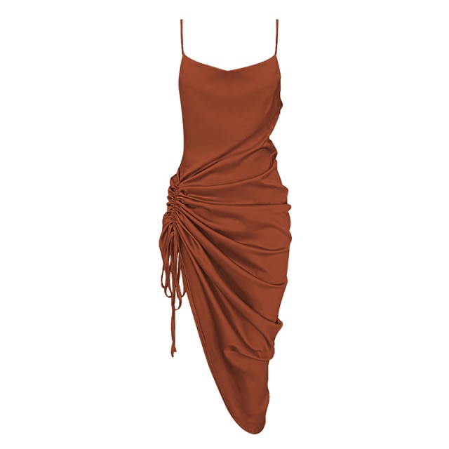 Draped Slip Dress