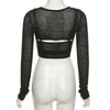 Layered Long Sleeve Crop Top
