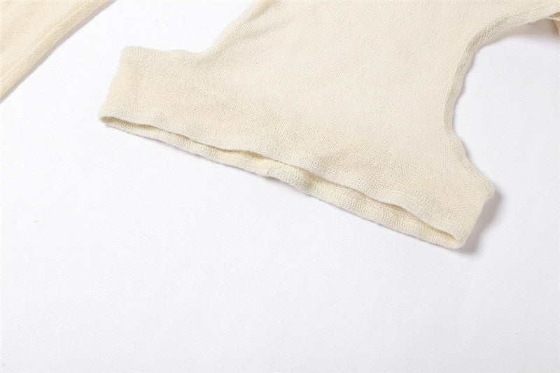 Layered Long Sleeve Crop Top