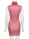 Letter Embroidery Mini Dress