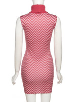 Letter Embroidery Mini Dress