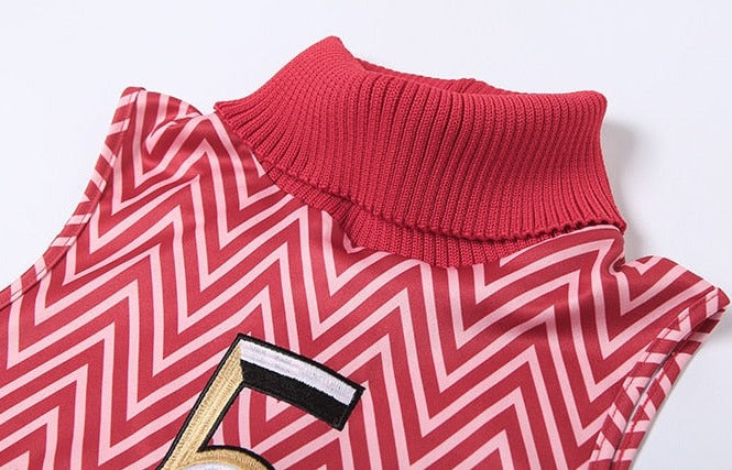 Letter Embroidery Mini Dress