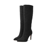 Knit Knee High Boot