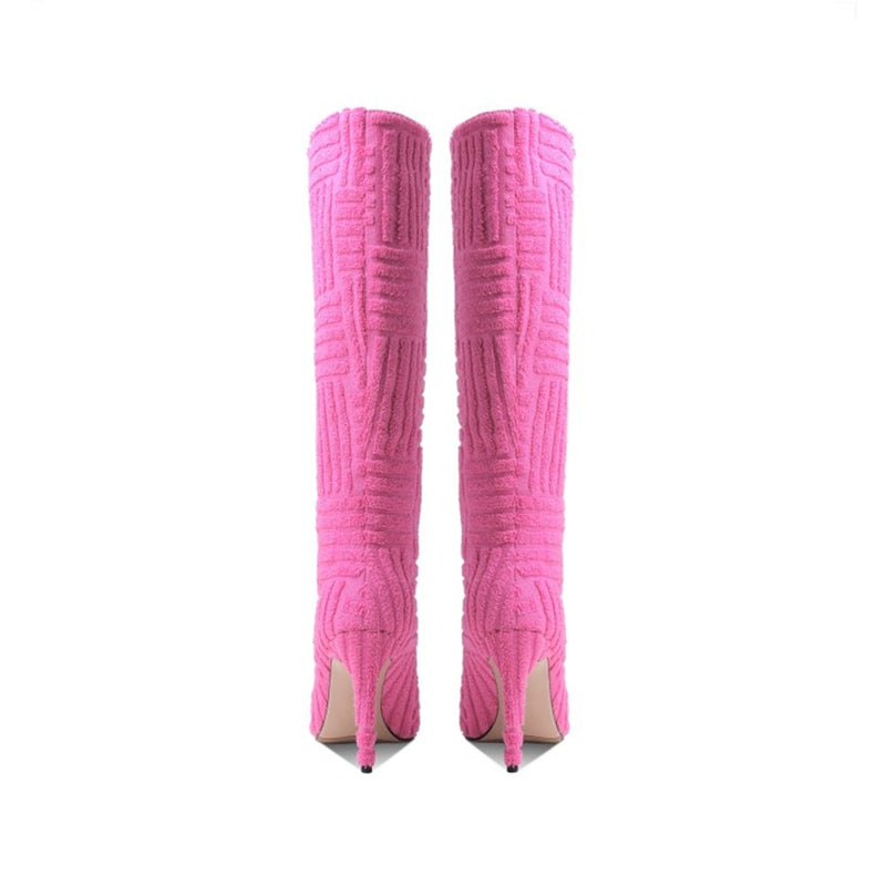 Knit Knee High Boot