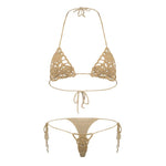 Floral Handmade Crochet Lingerie Set