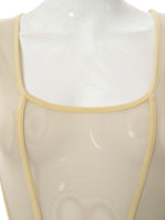 Cream Mesh Corset Top