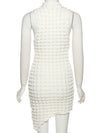 Mock Neck Stacked Mini - Cream