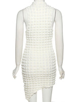 Mock Neck Stacked Mini - Cream