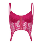 Sheer Lace Bustier Top
