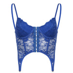 Sheer Lace Bustier Top