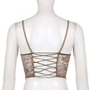 Sheer Lace Bustier Top