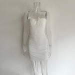 Sheer Sleeve Brunch Dress