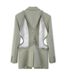 Backless Diamante Blazer